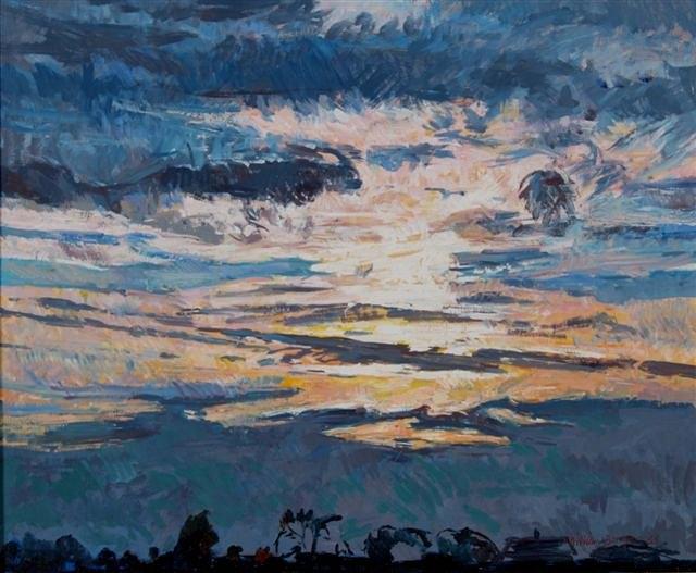 Appraisal: WILLIAM BOWYER British b 'Sunset' signed and dated ' lower