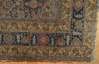 Appraisal: Persian Medallion Rug with Wine-Red Ground