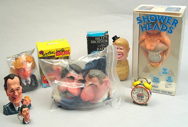 Appraisal: A collection of presidential toys s including three Bendy Spitting