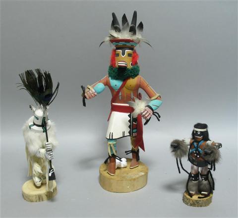 Appraisal: GROUP OF KACHINA DOLLS Each by member of Begay family