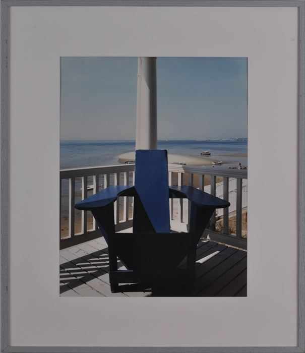 Appraisal: JOEL MEYEROWITZ b THE BLUE CHAIR Ektacolor print x in