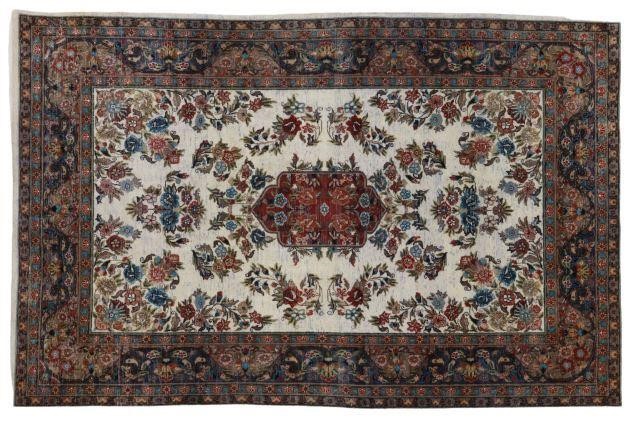 Appraisal: Hand-tied Jaipur rug India approx 'l ' w