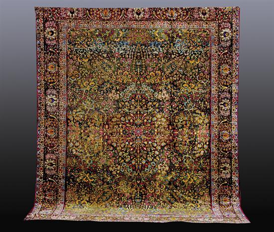 Appraisal: Antique Persian Tabriz carpet circa s ' x '