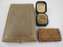 Appraisal: A mixed lot comprising two vintage jewellery boxes and a