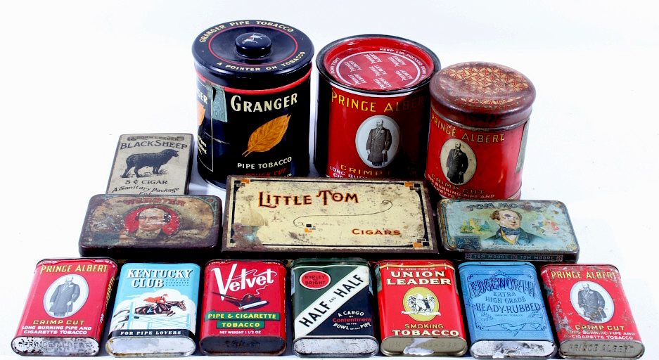 Appraisal: Vintage Tobacco and Cigar Canisters Collection Featured in this lot