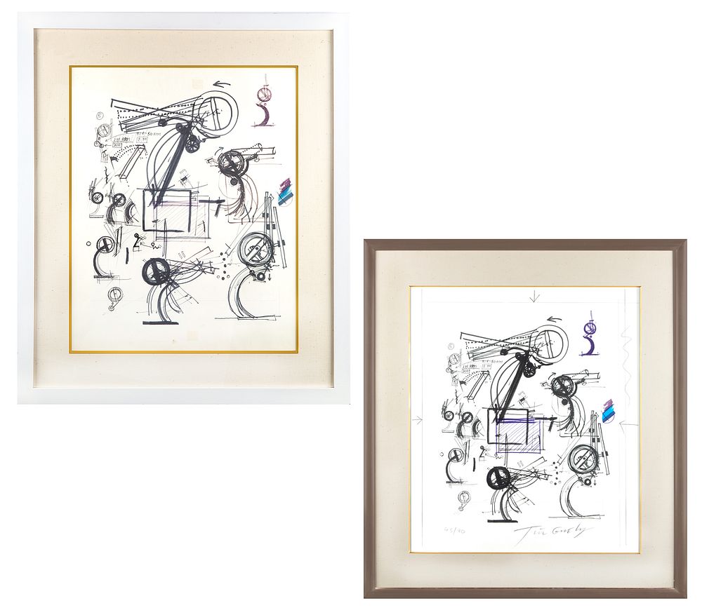 Appraisal: A PAIR OF WORKS ON PAPER BY JEAN TINGUELY SWISS