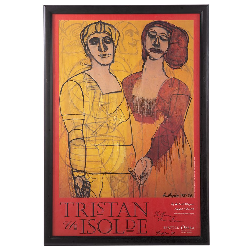 Appraisal: Grace Hartigan Tristan und Isolde American - Color offset lithograph