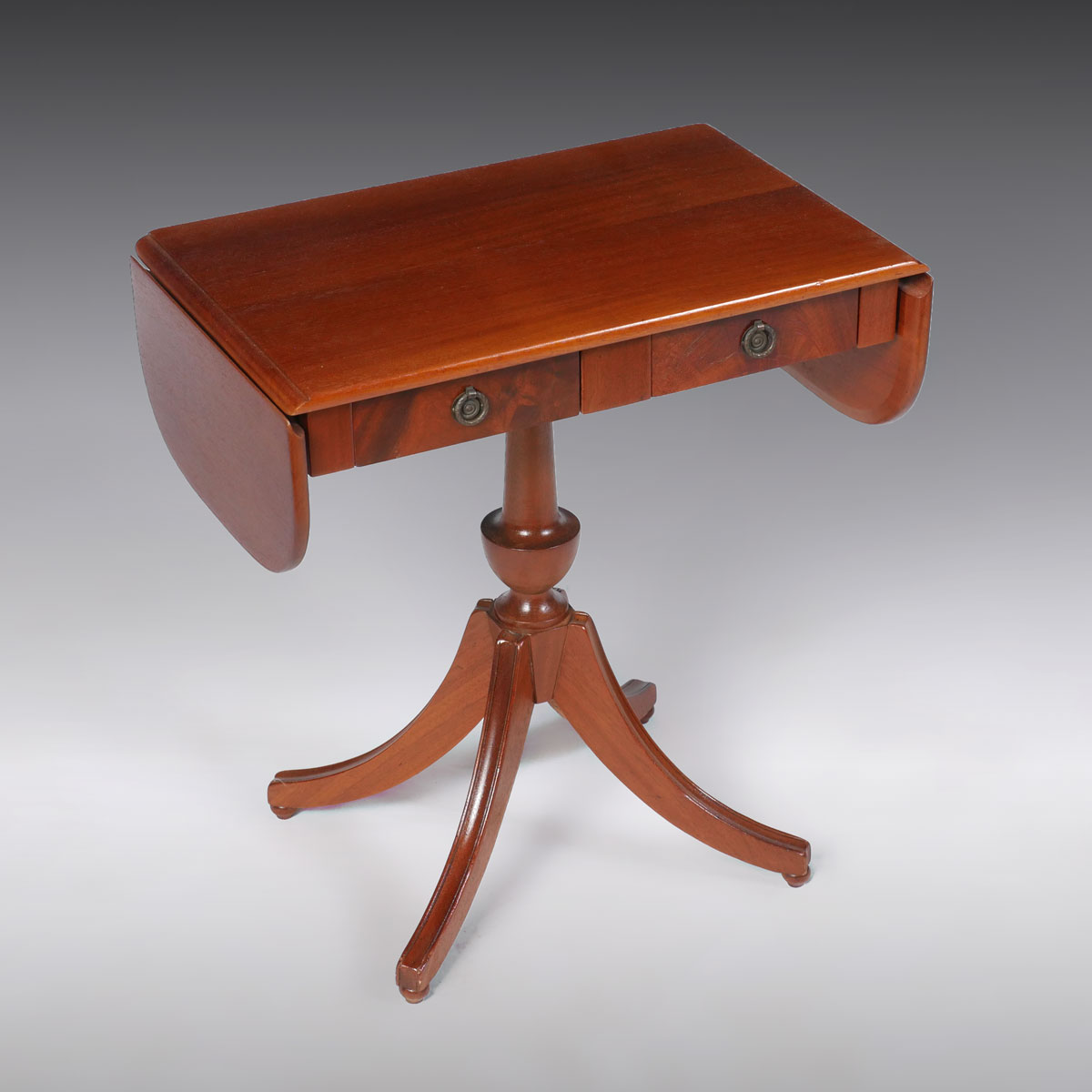 Appraisal: DRAWER DUNCAN PHYFE DROP LEAF TABLE Duncan Phyfe drop leaf