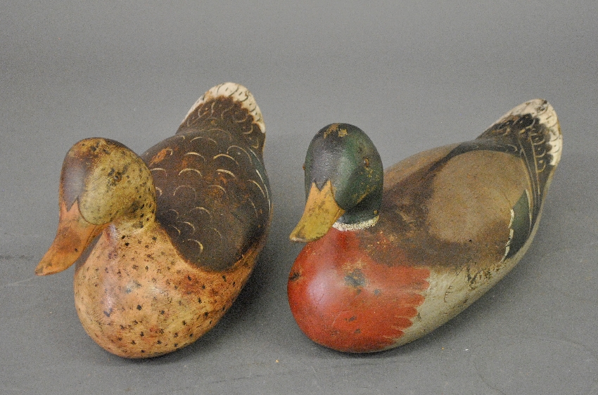 Appraisal: - Pair of rare Mason Challenge Grade mallard decoys with