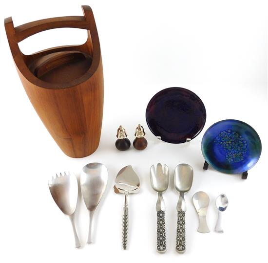 Appraisal: Assortment of servingware and decorative arts various makers including Dansk