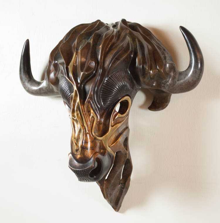 Appraisal: DEROY SHARP DEACON BRONZE SCULPTURE Kansas th st century Bison