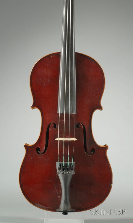 Appraisal: German Violin Heberlein Workshop Markneukirchen c labeled HEINRICH TH HEBERLEIN