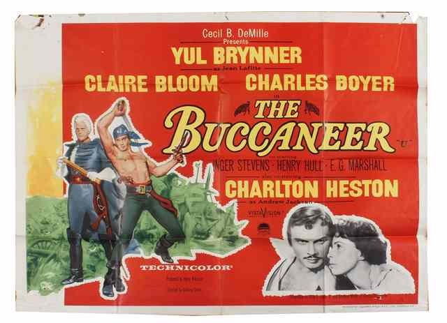 Appraisal: THE BUCCANEER Paramount adventure starring Yal Brynner and Charlton Heston