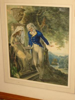 Appraisal: CIRCLE OF CHARLES GREEN - Lord Nelson and Lady Hamilton