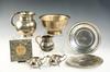 Appraisal: SILVER LOT - Eight piece lot of decorative and service