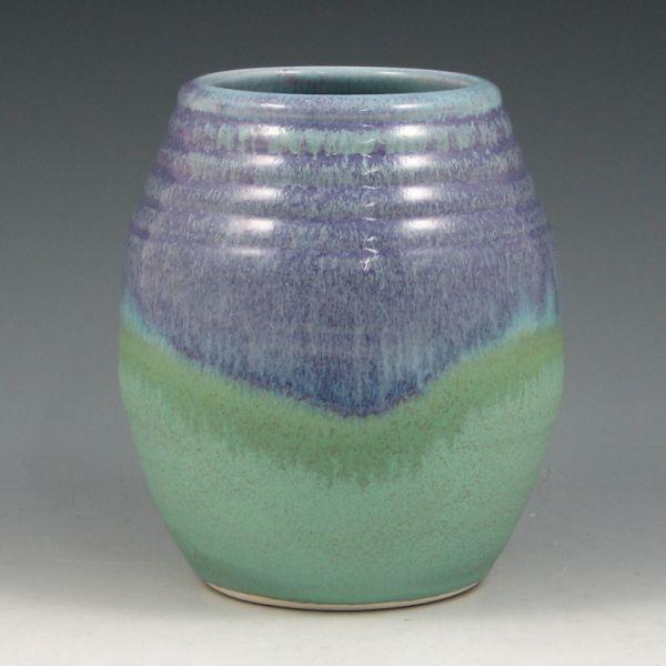 Appraisal: Seiz Pottery Earthenware vase from with purple gloss over matte