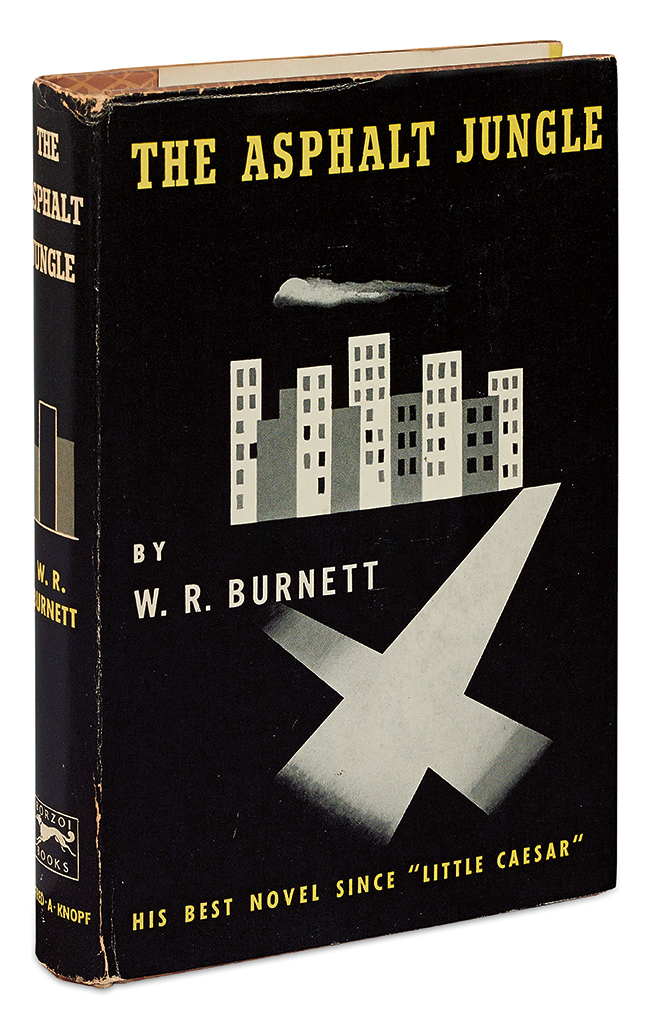 Appraisal: BURNETT W R The Asphalt Jungle vo publisher's patterned boards