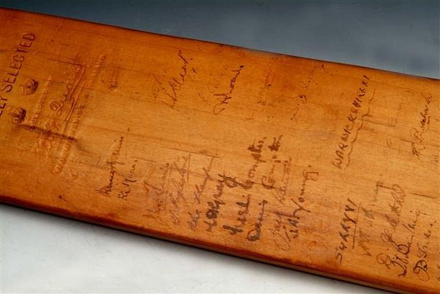 Appraisal: CRICKET A CRICKET BAT made by Quaife Lilley in Birmingham