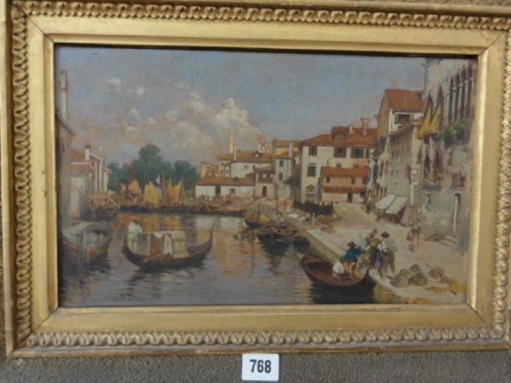 Appraisal: An early th century oil painting on board of a