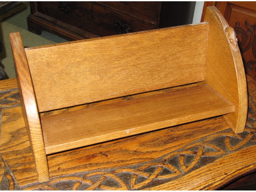 Appraisal: Mouseman oak book trough