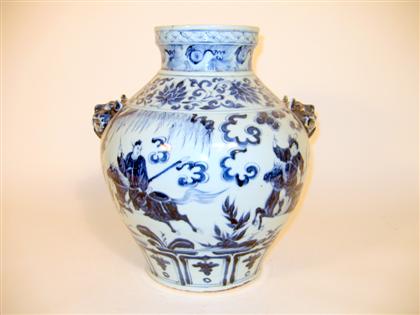 Appraisal: Large Chinese blue underglazed Ming decorated vase th century Of