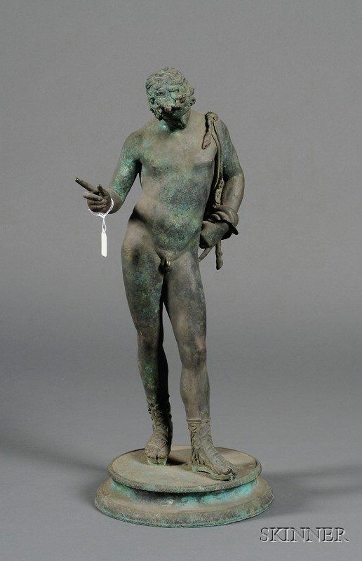 Appraisal: Large Bronze Grand Tour Figure of the Young Dionysius late