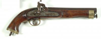 Appraisal: AN EAST INDIA COMPANY HOLSTER PISTOL with board steel swivel