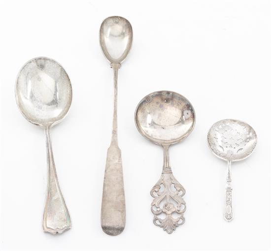 Appraisal: Sale Lot A Porter Blanchard Stuffing Spoon th century together