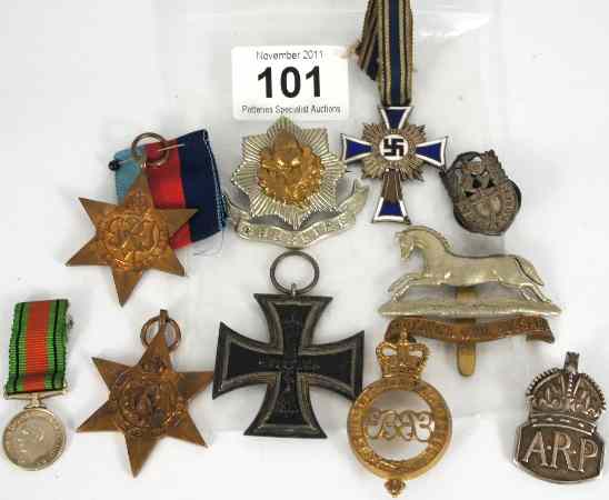 Appraisal: A collection of various medals etc comprising German Silver Mothers