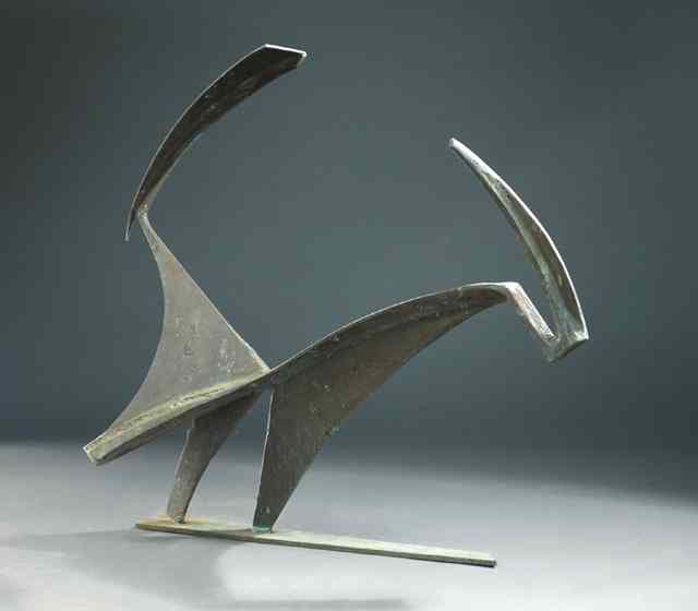 Appraisal: TOM HARDY STEEL SCULPTURE Oregon born The free form sculpture