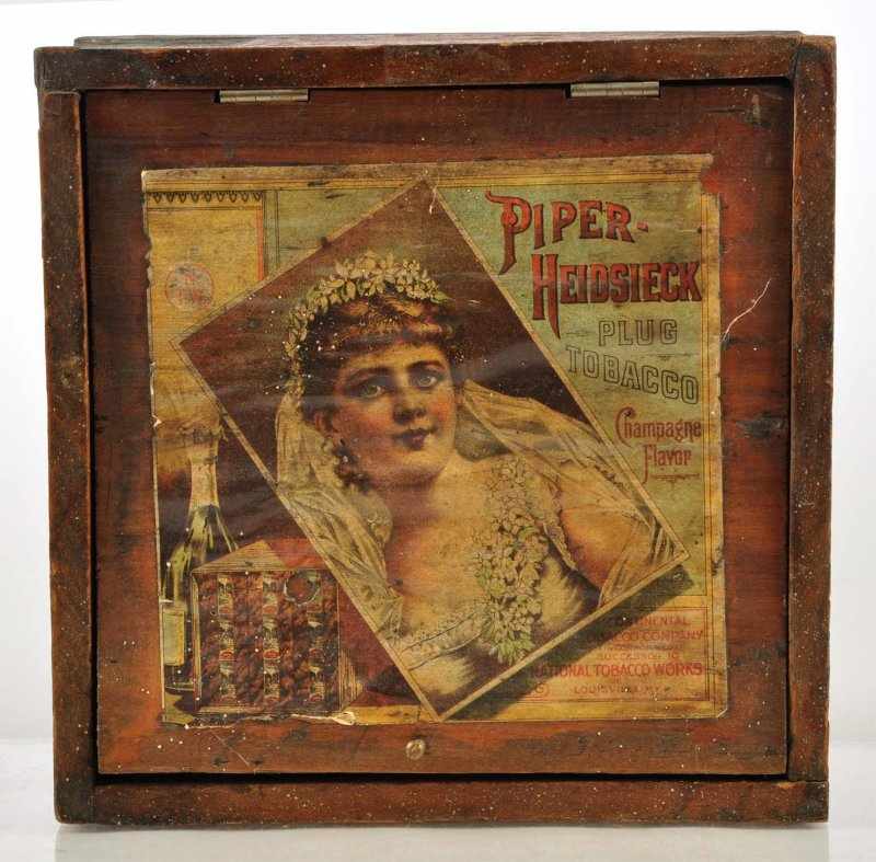 Appraisal: Piper Heidsieck Tobacco Crate Description Late s Nice early wood