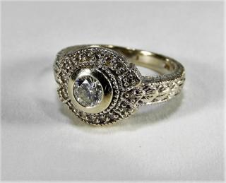 Appraisal: K White Gold Carat Diamond Engagement Ring UNITED STATES TH