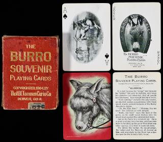 Appraisal: The Burro Souvenir Playing Cards They Call Me Satan Denver