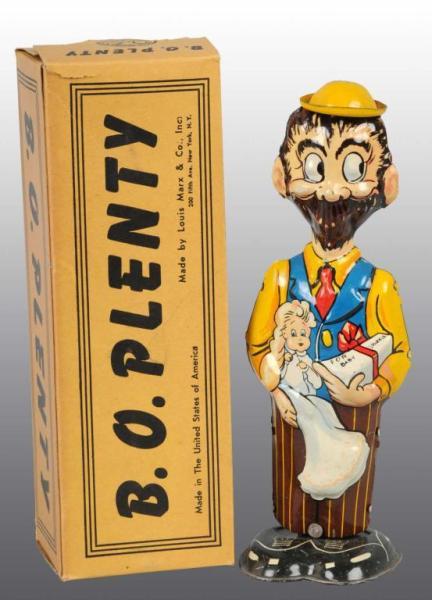 Appraisal: Tin Marx B O Plenty Wind-Up Toy Description Working Original