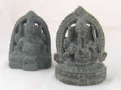 Appraisal: Two Indian bronze doorstops in the form of the deity