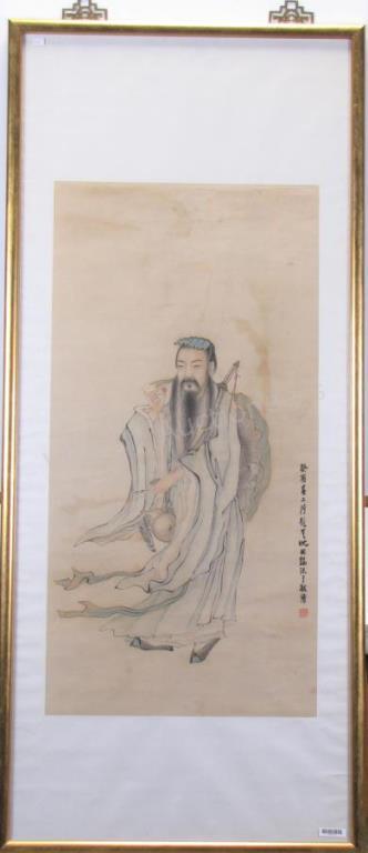 Appraisal: Signed Japanese ca th century x WC Wove Paper Signed