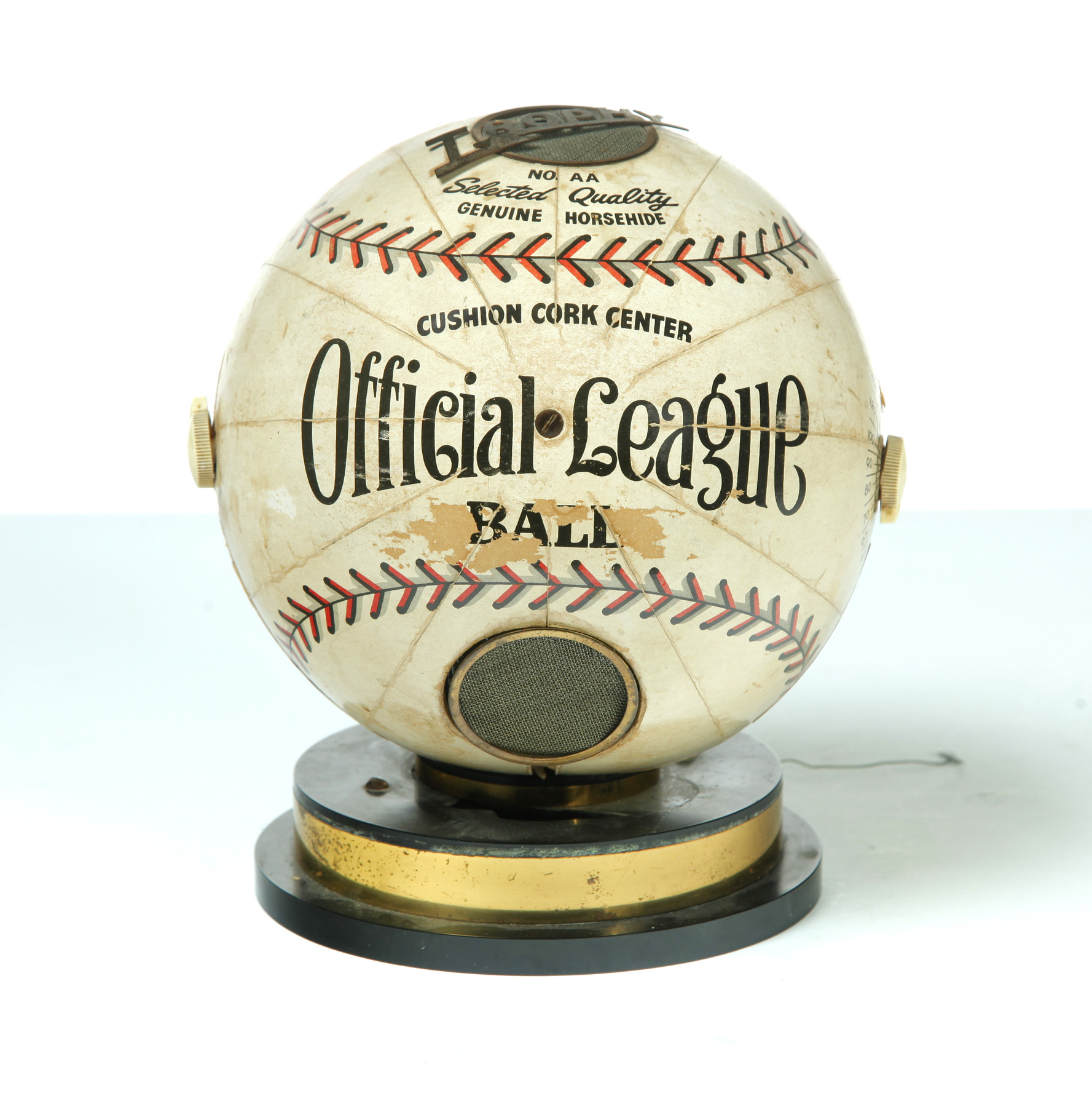 Appraisal: TROPHY OFFICIAL LEAGUE BALL RADIO American nd quarter- th century