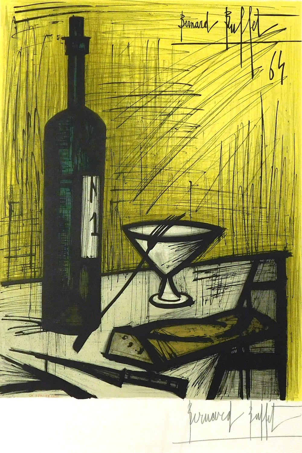 Appraisal: Bernard Buffet France - Le Pain et Le Vin lithograph