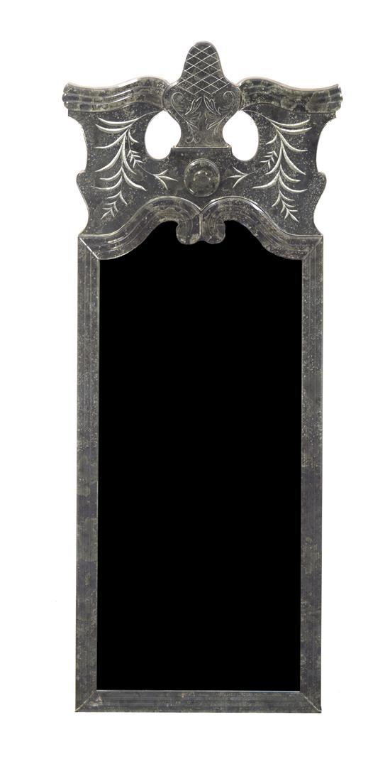 Appraisal: Sale Lot A Venetian Glass Mirror having a shaped mirror