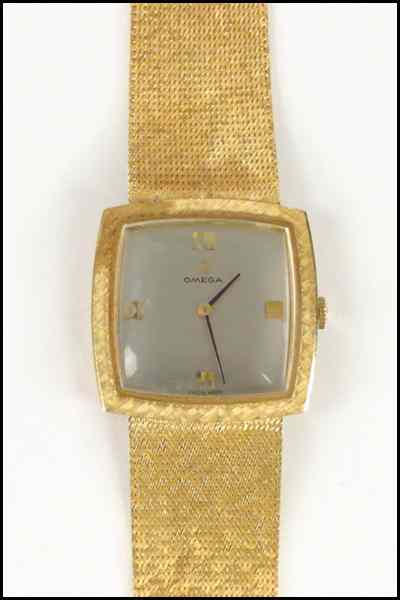 Appraisal: OMEGA KARAT YELLOW GOLD WATCH Length '' Wt grams Condition