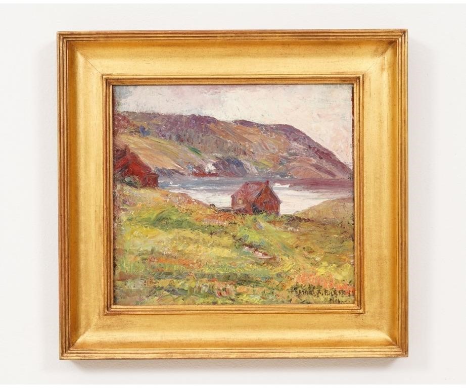 Appraisal: Frank Alfred Bicknell - CT ME oil on canvas board