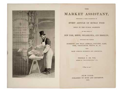 Appraisal: DE VOE THOMAS FARRINGTON The Market Assistant containing a Brief