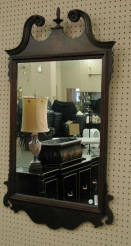 Appraisal: Federal Style Mahogany Wall Mirror with flame finial '' x