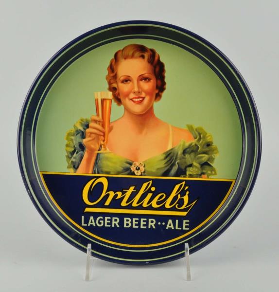 Appraisal: Ortlieb's Larger Beer Serving Tray This tray is in great