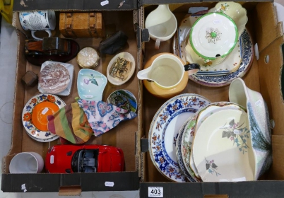 Appraisal: A mixed collection of items to include art deco pottery