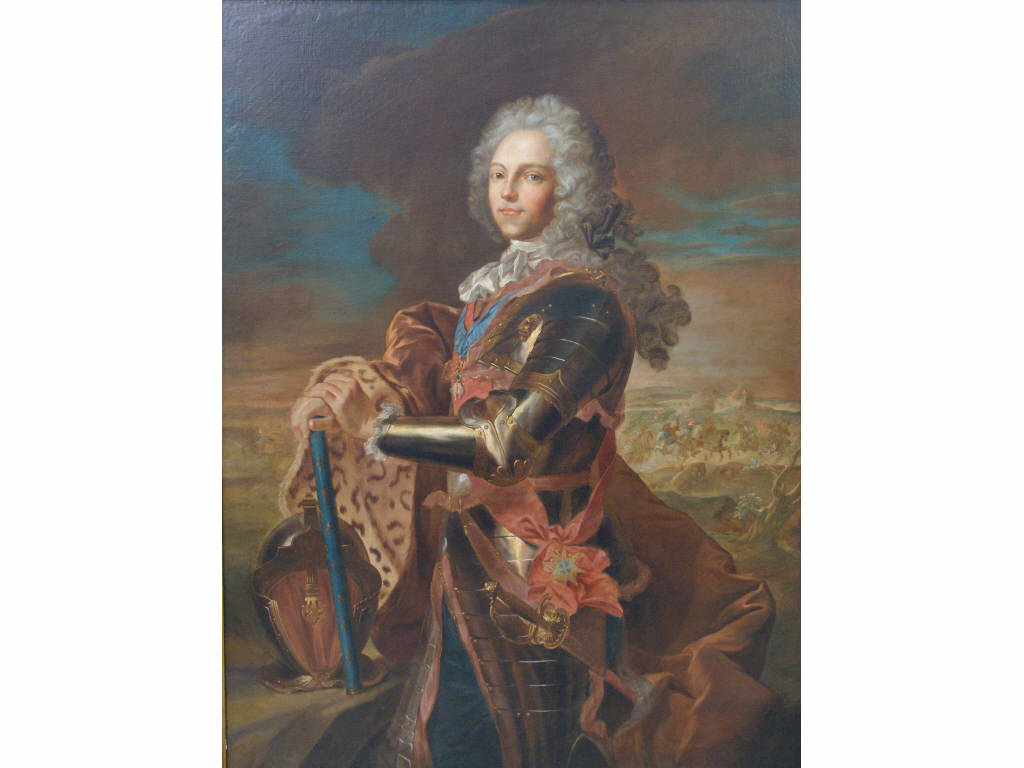 Appraisal: European School Military Portrait of Louis XV late th c