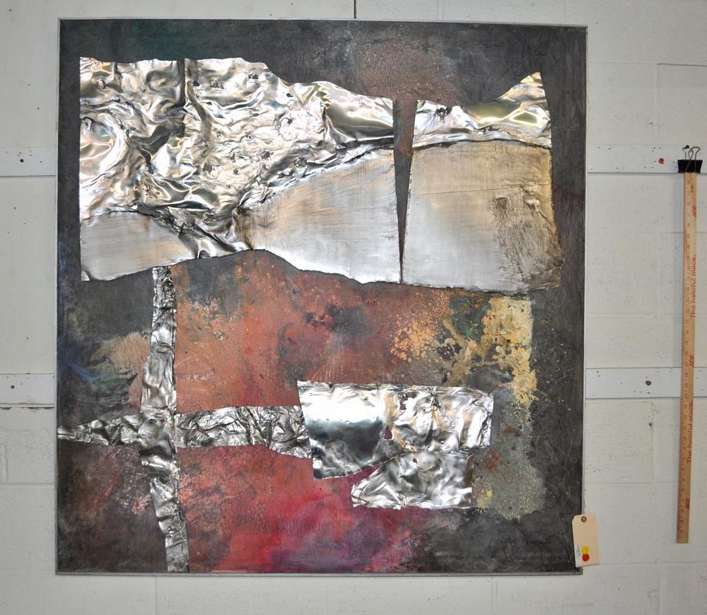 Appraisal: Martha Margulis Abstract Mixed Media Canvas American - untitled composition