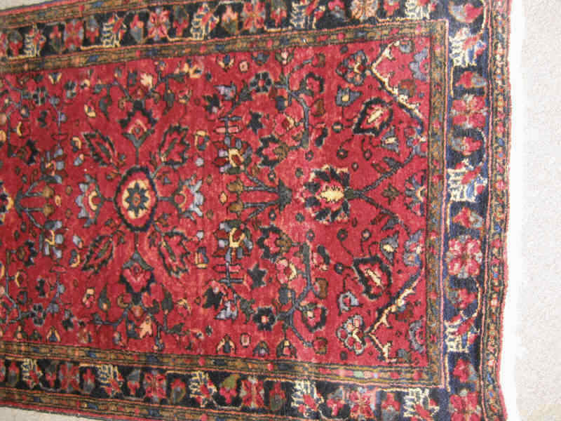 Appraisal: TWO EARLY TH CENTURY LILIHAN THROW RUGS Both with allover