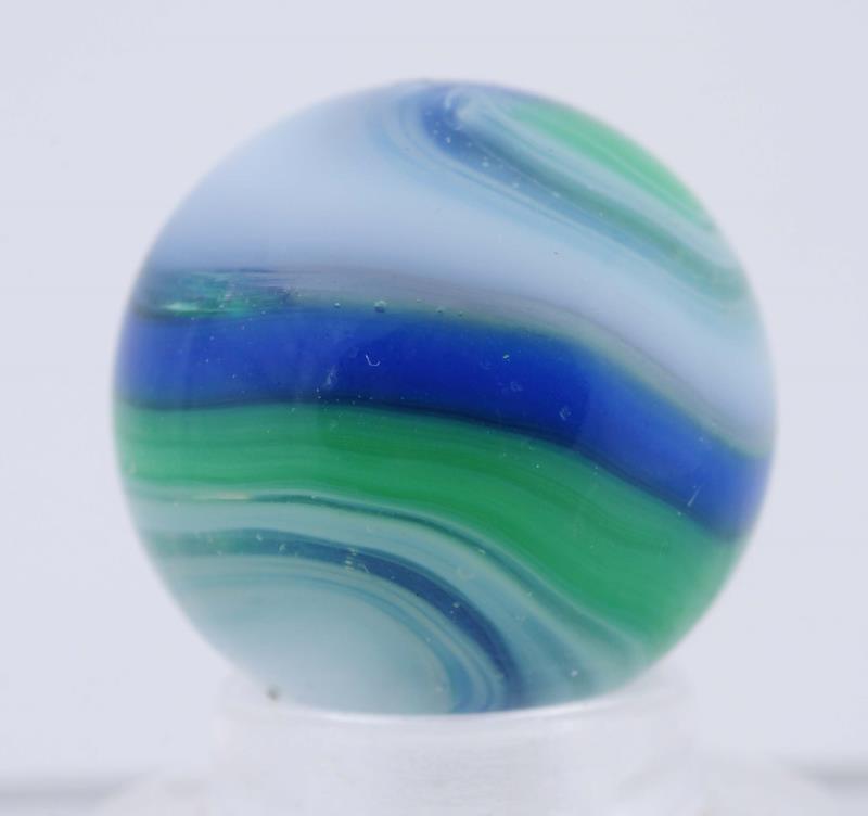 Appraisal: Hybrid Akro Agate Popeye Marble Clear base with blue mint