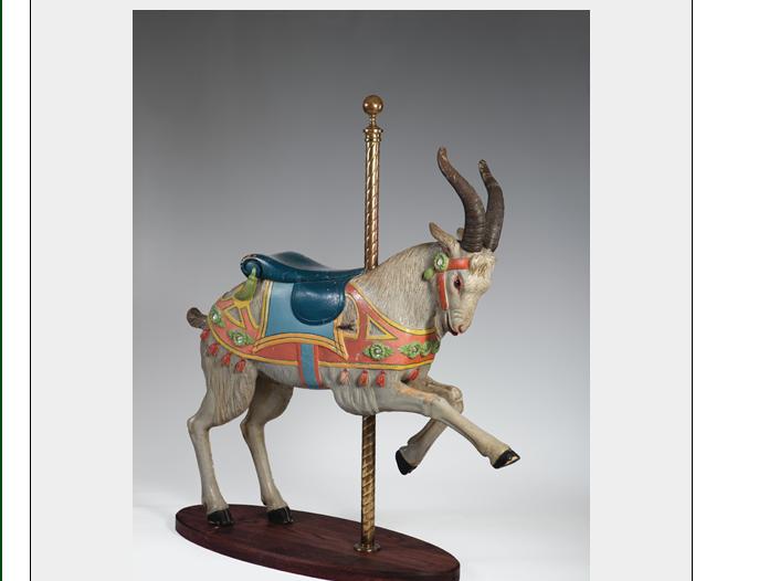 Appraisal: CAROUSEL 'JUMPER GOAT' BY CHARLES LOOFF FROM MIDLAND PARK STATEN